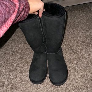 tall black UGGs